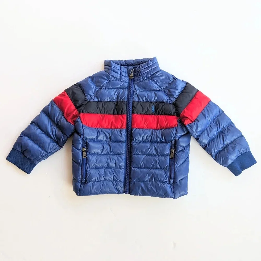 The Ralph Lauren Polo Baby Boy Packable Puffer Jacket with Storage Pouch